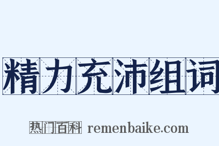 精力充沛组词是什么意思的图片
